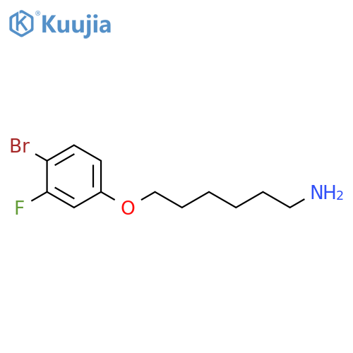 6-(4-Bromo-3-fluoro-phenoxy)-hexylamine structure
