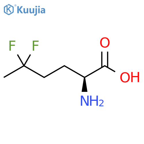 L-Norleucine, 5,5-difluoro- structure