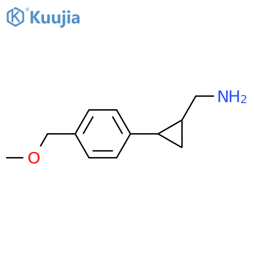 {2-4-(methoxymethyl)phenylcyclopropyl}methanamine structure