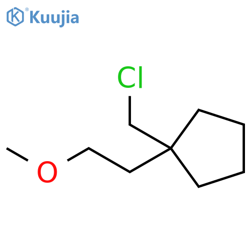 Cyclopentane, 1-(chloromethyl)-1-(2-methoxyethyl)- structure