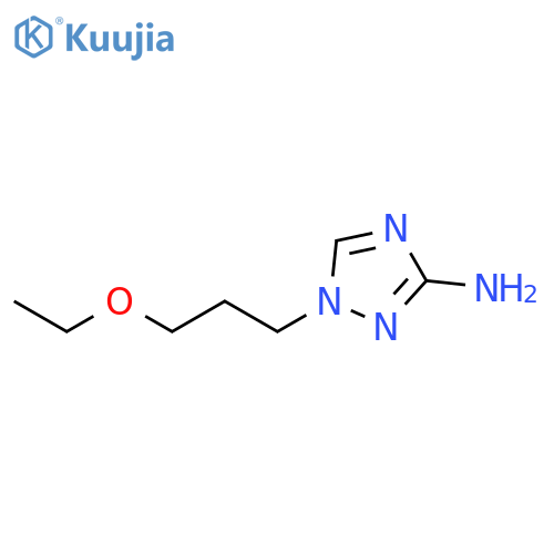 1-(3-ethoxypropyl)-1H-1,2,4-triazol-3-amine structure