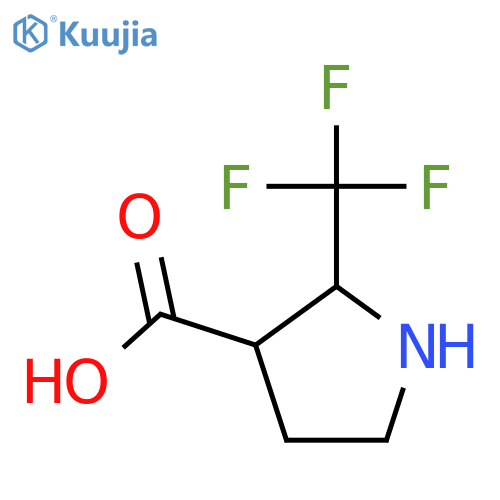 2-(trifluoromethyl)pyrrolidine-3-carboxylic acid structure