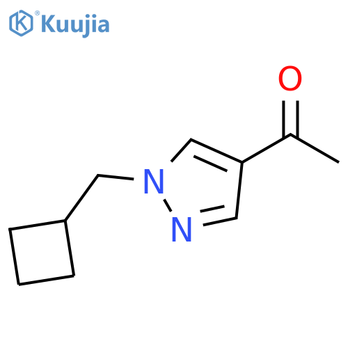 1-[1-(cyclobutylmethyl)-1H-pyrazol-4-yl]ethan-1-one structure