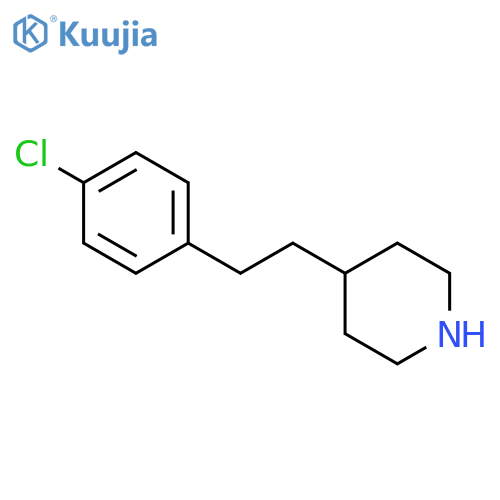 4-[2-(4-Chlorophenyl)ethyl]piperidine structure