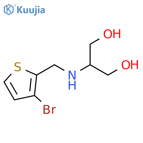 2-{(3-bromothiophen-2-yl)methylamino}propane-1,3-diol structure