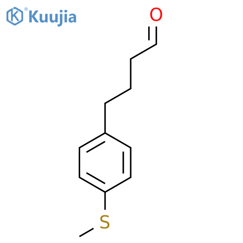 4-4-(methylsulfanyl)phenylbutanal structure