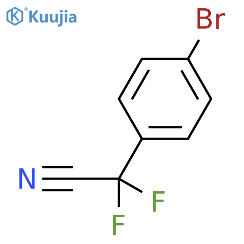 2-(4-bromophenyl)-2,2-difluoroacetonitrile structure