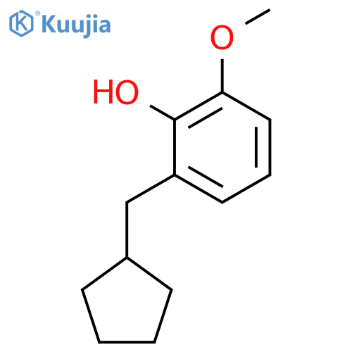2-(Cyclopentylmethyl)-6-methoxyphenol structure