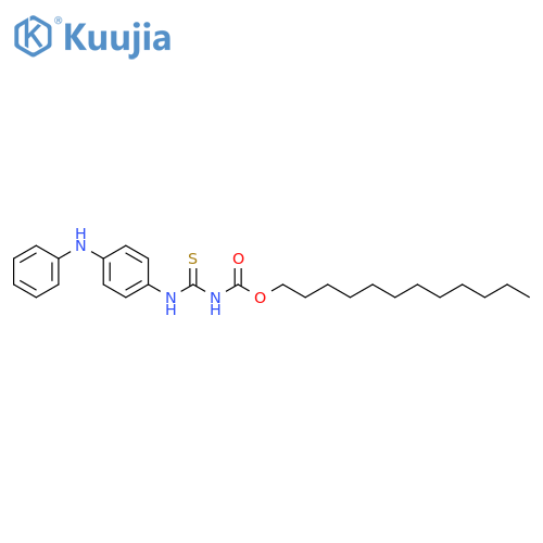 Dodecyl N-{[4-(phenylamino)phenyl] carbamothioyl}carbamate structure
