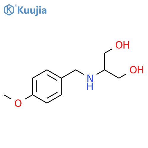 2-{(4-methoxyphenyl)methylamino}propane-1,3-diol structure