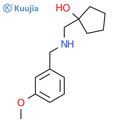 1-({[(3-methoxyphenyl)methyl]amino}methyl)cyclopentan-1-ol structure