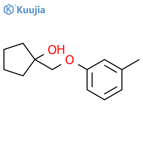 1-(3-Methylphenoxy)methylcyclopentan-1-ol structure