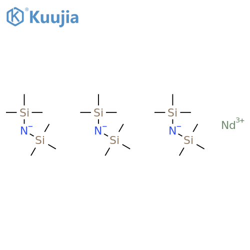 TRIS[N,N-BIS(TRIMETHYLSILYL)AMIDE]NEODYMIUM (III) structure
