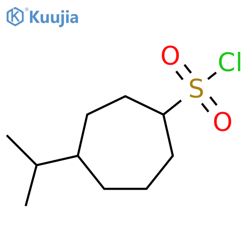 4-(propan-2-yl)cycloheptane-1-sulfonyl chloride structure