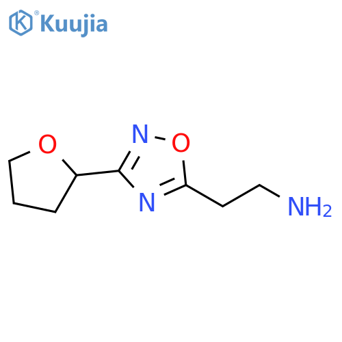 1,2,4-Oxadiazole-5-ethanamine, 3-(tetrahydro-2-furanyl)- structure