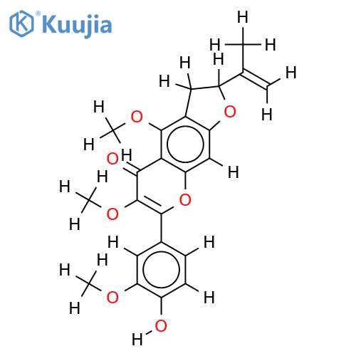 3,3',5-Tri-O-Methylvelloquercetin structure