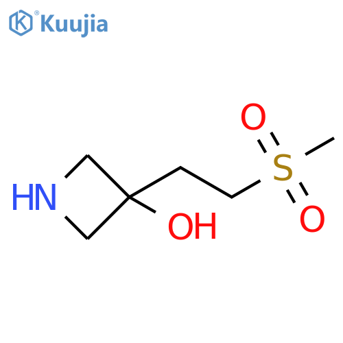 3-(2-methanesulfonylethyl)azetidin-3-ol structure