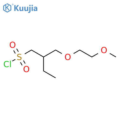 2-(2-methoxyethoxy)methylbutane-1-sulfonyl chloride structure