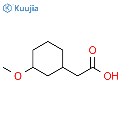 2-(3-methoxycyclohexyl)acetic acid structure