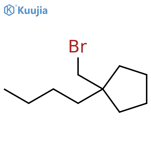Cyclopentane, 1-(bromomethyl)-1-butyl- structure