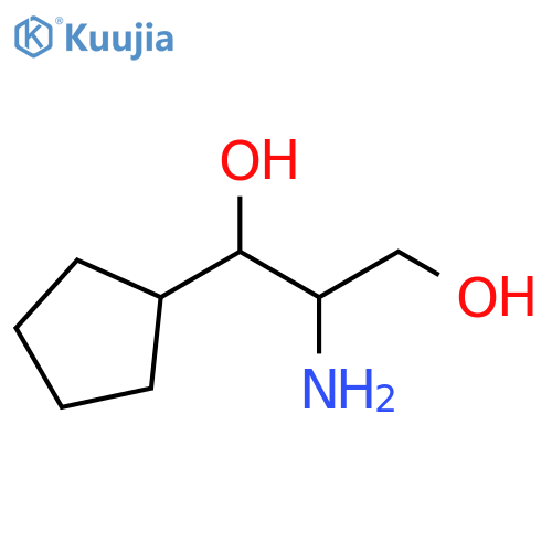 2-Amino-1-cyclopentylpropane-1,3-diol structure