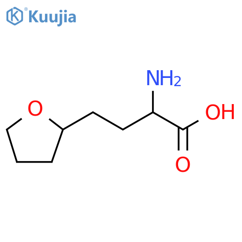 2-amino-4-(oxolan-2-yl)butanoic acid structure