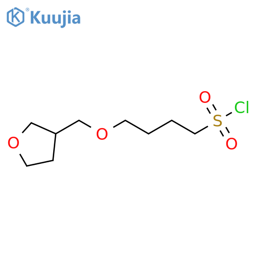 4-(oxolan-3-yl)methoxybutane-1-sulfonyl chloride structure