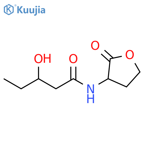 Pentanamide, 3-hydroxy-N-(tetrahydro-2-oxo-3-furanyl)- structure