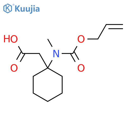 2-(1-{methyl(prop-2-en-1-yloxy)carbonylamino}cyclohexyl)acetic acid structure