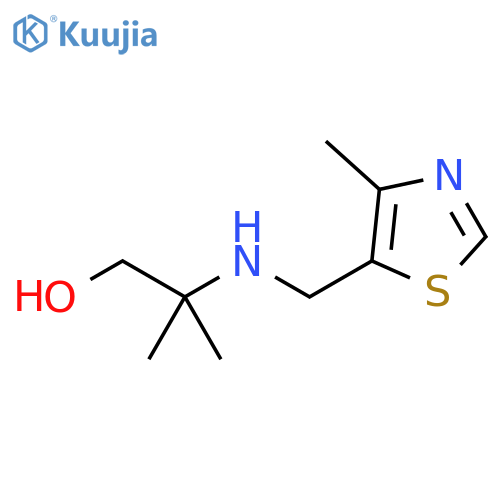 2-methyl-2-{(4-methyl-1,3-thiazol-5-yl)methylamino}propan-1-ol structure