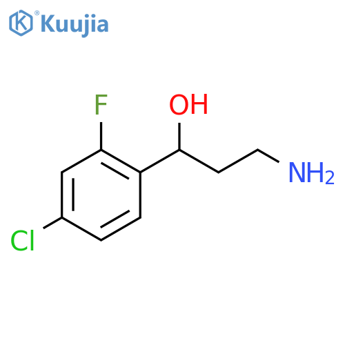 Benzenemethanol, α-(2-aminoethyl)-4-chloro-2-fluoro- structure