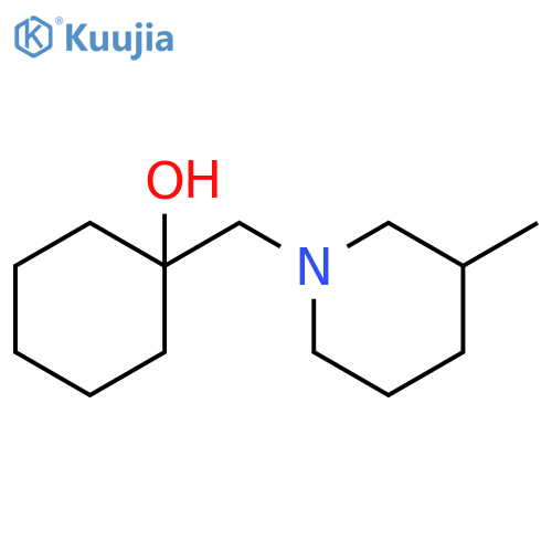 1-[(3-methylpiperidin-1-yl)methyl]cyclohexan-1-ol structure
