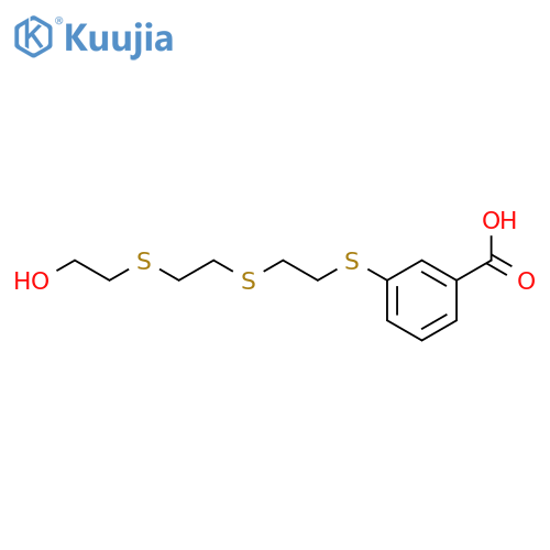 Benzoic acid, 3-[[2-[[2-[(2-hydroxyethyl)thio]ethyl]thio]ethyl]thio]- structure