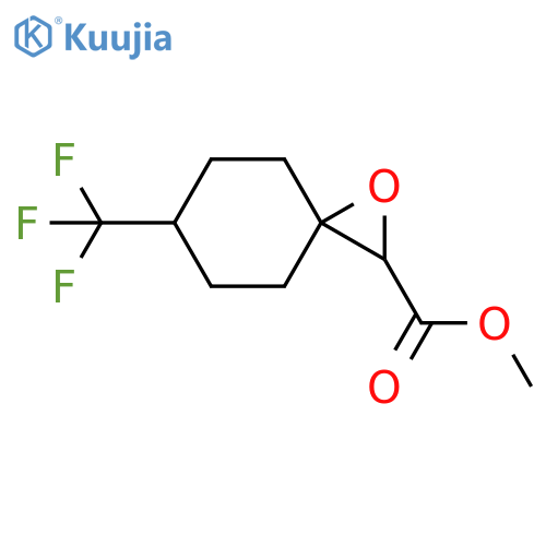 1-Oxaspiro[2.5]octane-2-carboxylic acid, 6-(trifluoromethyl)-, methyl ester structure