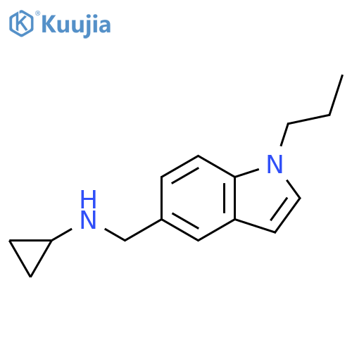 1H-Indole-5-methanamine, N-cyclopropyl-1-propyl- structure