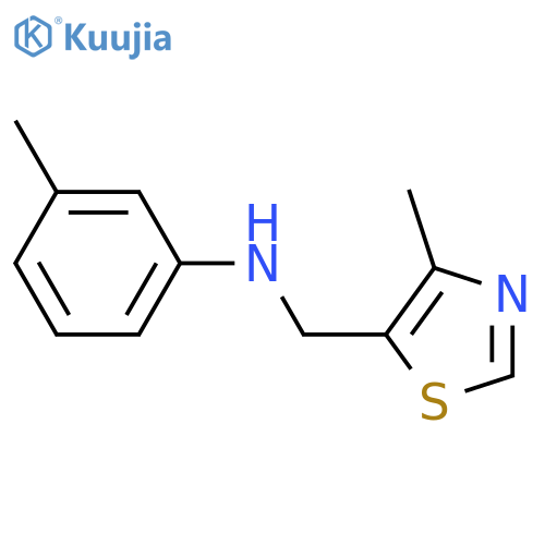 3-methyl-N-(4-methyl-1,3-thiazol-5-yl)methylaniline structure