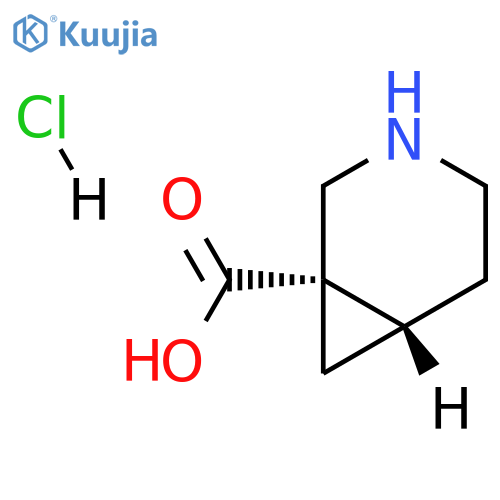 (1S,6S)-3-azabicyclo[4.1.0]heptane-1-carboxylic acid hydrochloride structure