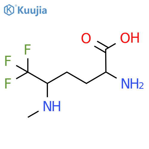 2-AMINO-6,6,6-TRIFLUORO-5-(METHYLAMINO)HEXANOIC ACID structure