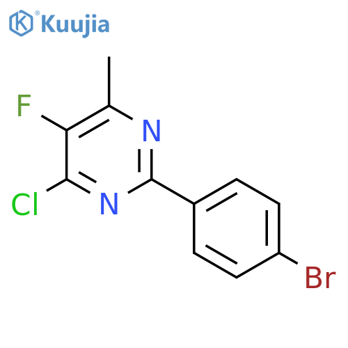 2-(4-Bromophenyl)-4-chloro-5-fluoro-6-methylpyrimidine structure
