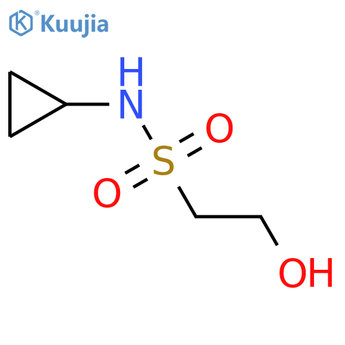 N-cyclopropyl-2-hydroxyethane-1-sulfonamide structure