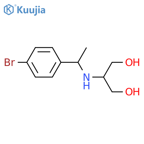 2-{1-(4-bromophenyl)ethylamino}propane-1,3-diol structure