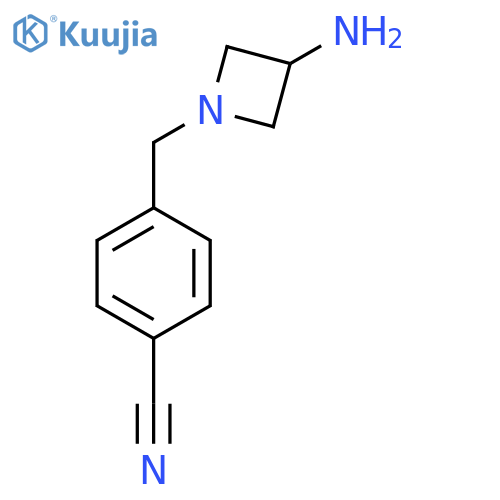 4-[(3-aminoazetidin-1-yl)methyl]benzonitrile structure