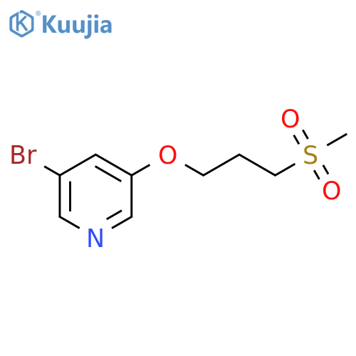 3-Bromo-5-(3-(methylsulfonyl)propoxy)pyridine structure