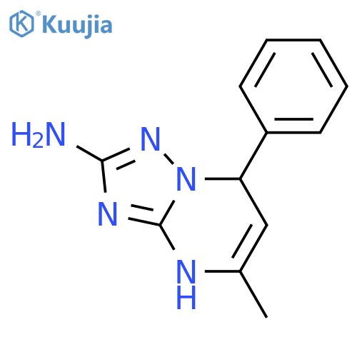 5-methyl-7-phenyl-1H,7H-1,2,4triazolo1,5-apyrimidin-2-amine structure