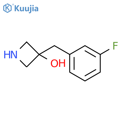 3-(3-fluorophenyl)methylazetidin-3-ol structure