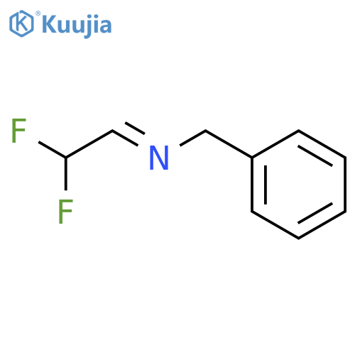 Benzenemethanamine, N-(2,2-difluoroethylidene)- structure
