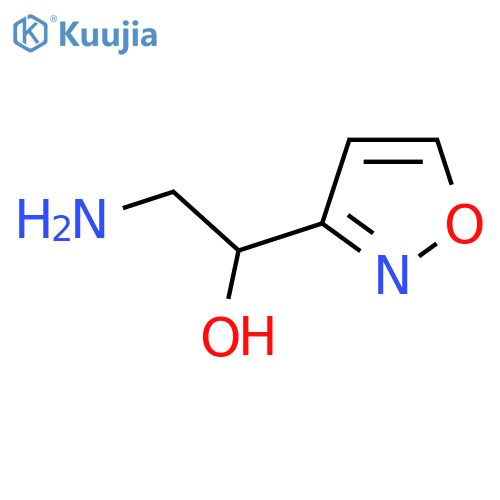 2-amino-1-(1,2-oxazol-3-yl)ethan-1-ol structure