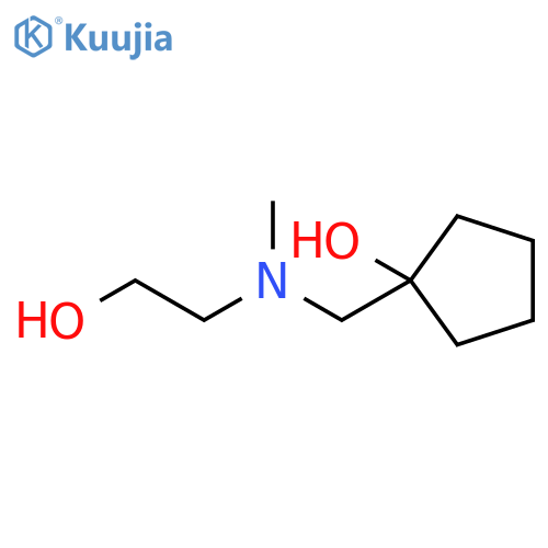 1-{[(2-hydroxyethyl)(methyl)amino]methyl}cyclopentan-1-ol structure