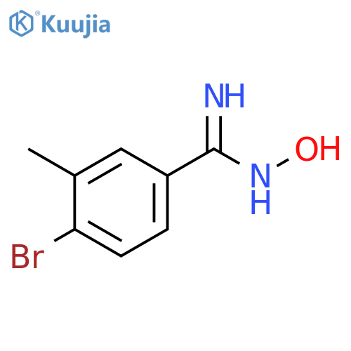 4-Bromo-N-hydroxy-3-methylbenzamidine structure