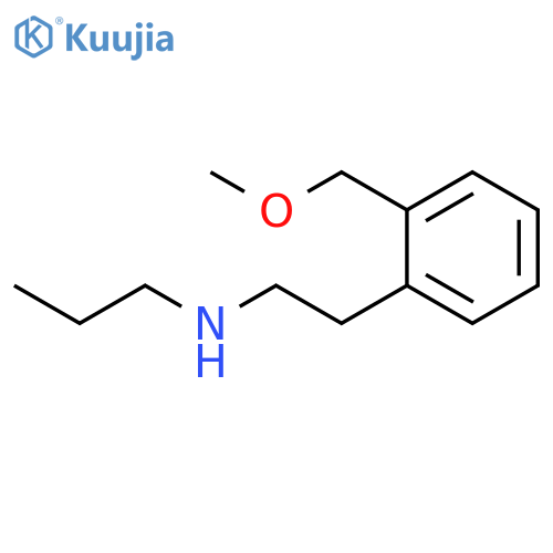 Benzeneethanamine, 2-(methoxymethyl)-N-propyl- structure